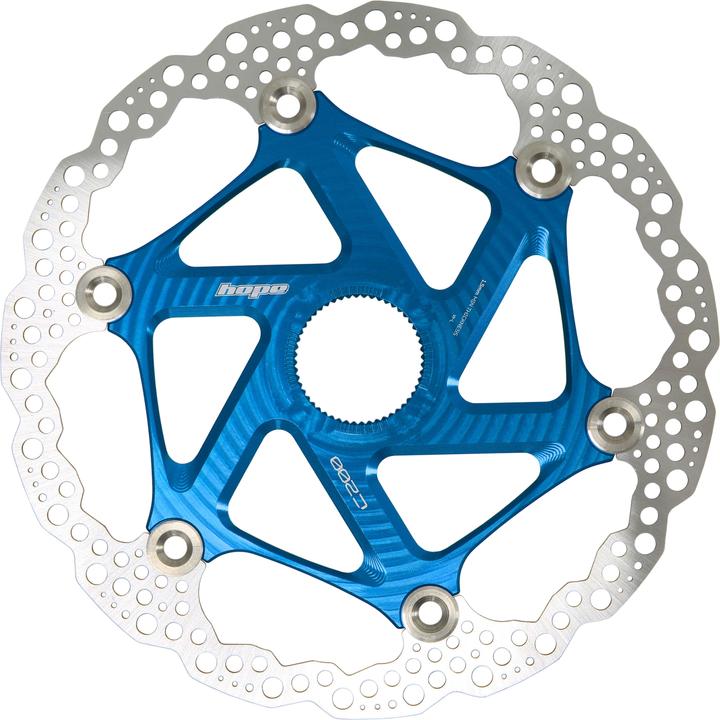 Produktbild Hope Floating Disc Bremsscheibe - Center Lock - blau (200 mm)