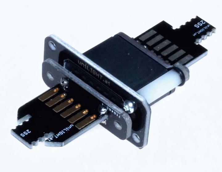 Produktbild Unilight Direktsteckverbindung DIRECT mit 6 primä ren Polen für 2 Servos, Bausatz, 2pcs