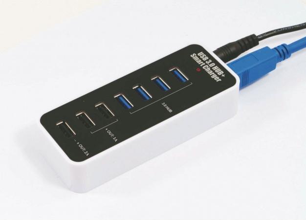Produktbild Techly IUSB3-TLYBV7 (USB-C, 7 Ports)