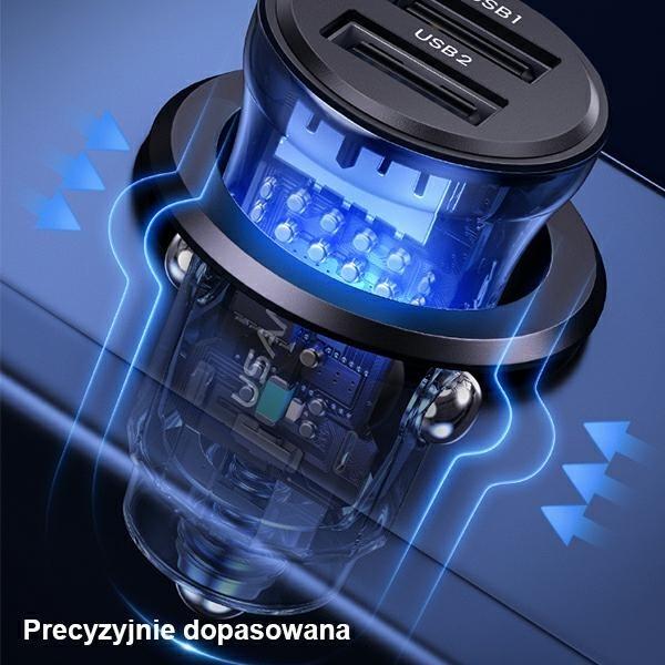 Produktbild Usams lad. sam. C31 3A 2xUSB-A Fast Charge niebieskiblue CC162CC02 US-CC162
