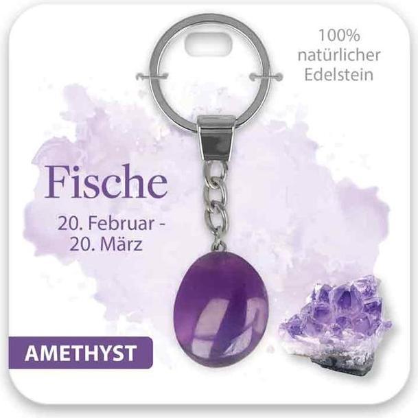 Immagine prodotto BB Klostermannn Schlsselanhnger Edelstein Amethyst Fische
