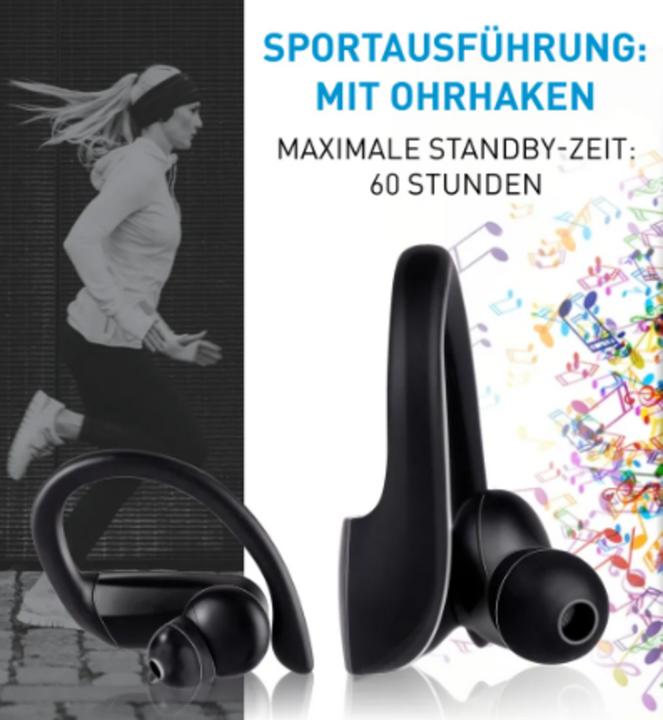 Actual product image Grundig Earbuds Sport TWS 300mAh BT (No noise cancelling, 2 h, Wireless)