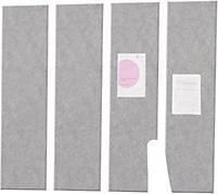 Actual product image eurokraft basic Acoustic wall panel, HxW 1200 x 300 mm, pack of 4, light grey. (30 x 120 cm)
