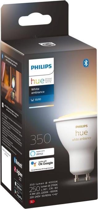 Actual product image Philips Hue White Ambiance BT (GU10, 5 W, 350 lm, 1 x, G)