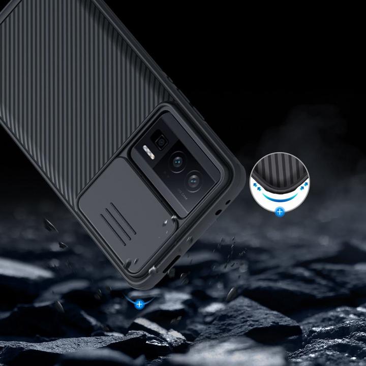 Immagine prodotto Nillkin CamShield PRO Custodia rigida per Poco F5 Pro 5G Nero (Oppo Reno 5 Pro 5G)