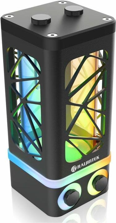 Actual product image Raijintek ANTILA PURE R100B expansion tank, 172.5mm, ARGB