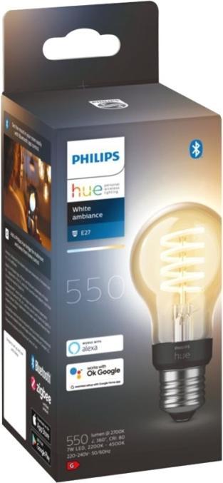 Immagine prodotto Philips Hue Philips E27 Confezione singola di filamenti (E27, 7 W, 550 lm, 1 x, G)