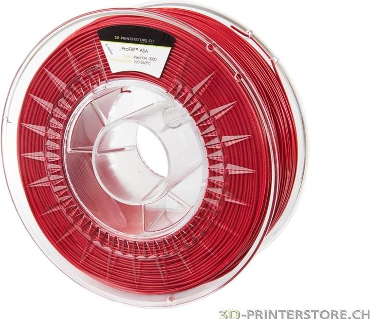 Image du produit 3d-printerstore.ch ASA ProFill Filament 2.85mm 1kg rouge sang (ASA, 2.85 mm, 1000 g, Rouge)