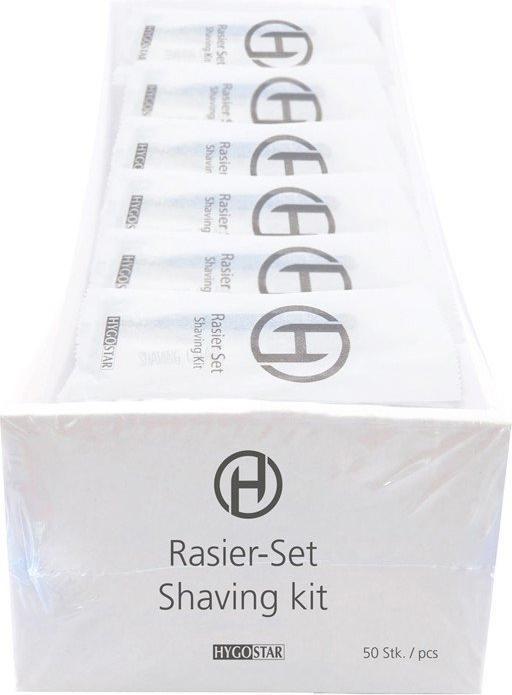 Actual product image Hygostar Shaving set for hotel individually packed