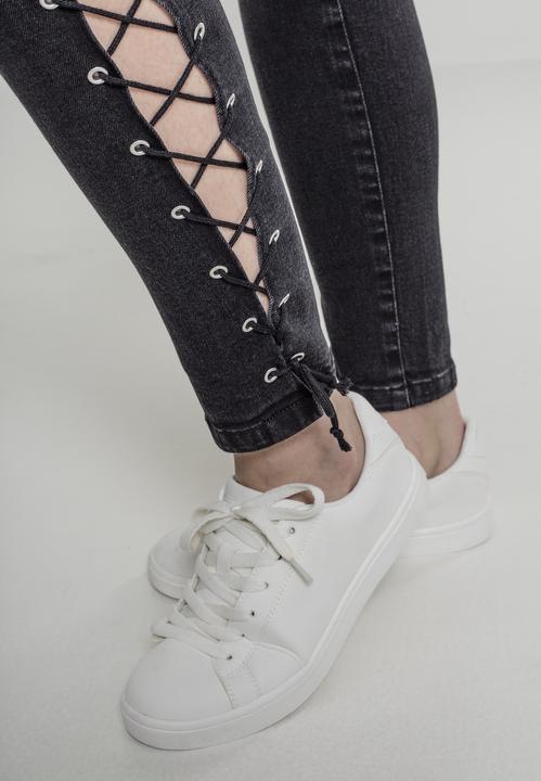 Immagine prodotto Urban Classics Ladies Denim Lace Up Skinny Pants (28)