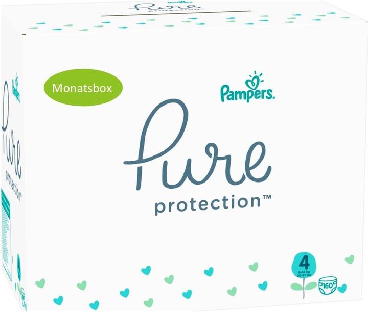 Produktbild Pampers Pure Protection (Gr. 4, Monatsbox, 160 Stück)