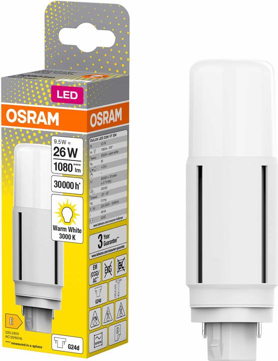 Produktbild Osram Dulux D (G24d, 9.50 W, 1080 lm, 1 x, E)