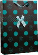 Image du produit IKO Sac cadeau XXL motif toute l'année noir à pois (Pochette cadeau)