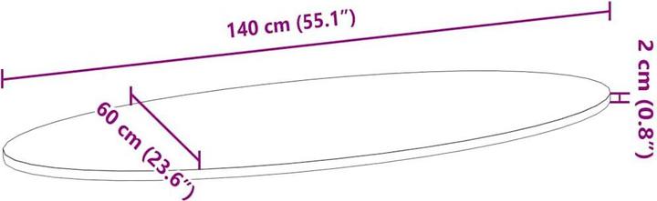 Image du produit VidaXL Lyndsie (140 x 60 x 2 cm)