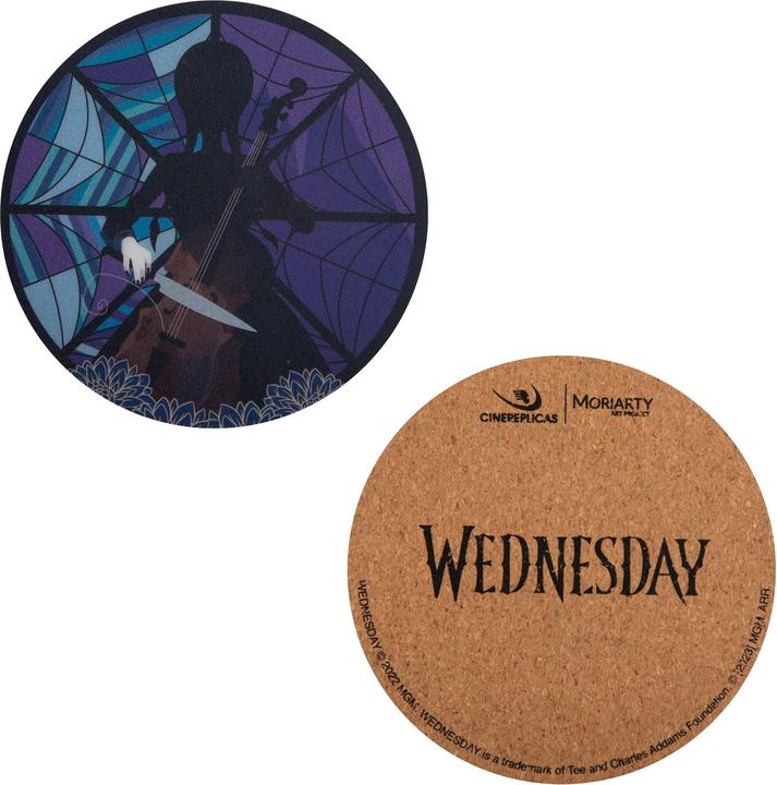 Image du produit Cinereplicas Wednesday pack 4 sous-verres (4 x, Dessous de verre)