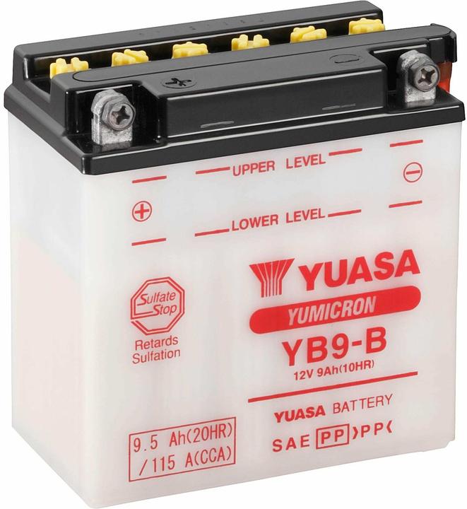 Actual product image Yuasa YB9-B Motorcycle battery (DIN 50914) (12 V, 9.50 Ah, 115 A)