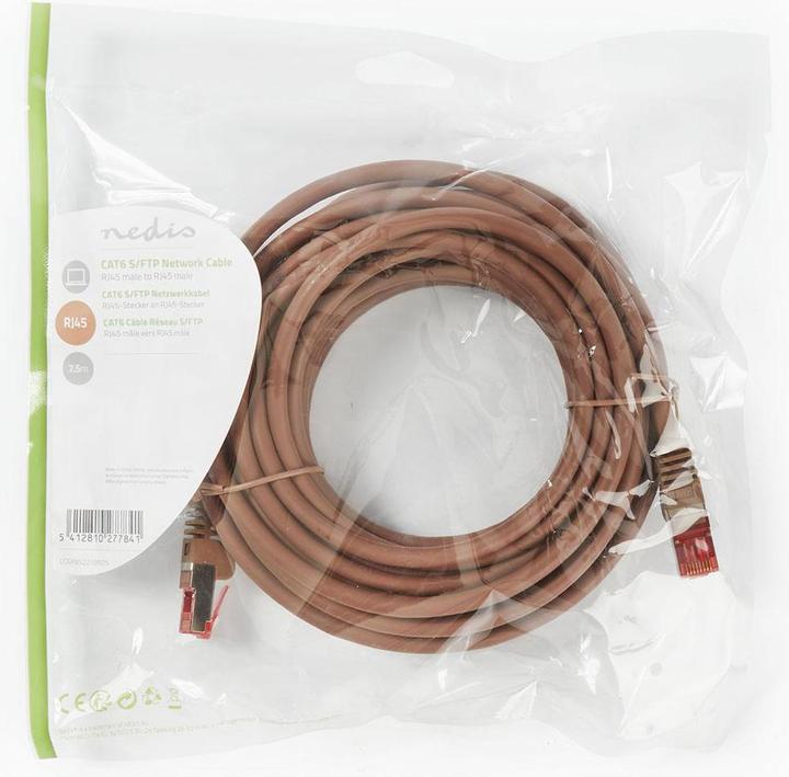 Immagine prodotto Nedis Cavo di rete CAT6 S/FTP RJ4 5 plug - RJ45 plug 7 (S/FTP, CAT6, 7.50 m)