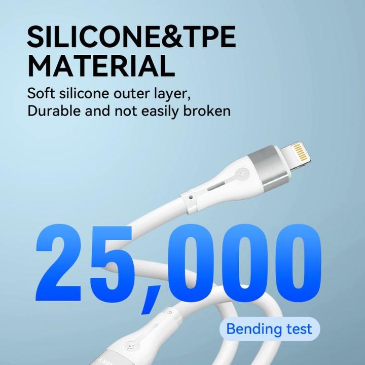 Image du produit Wozinsky Câble WSTCL2 Lightning / USB-C PD 27W 2 m - blanc (2 m, USB 3.2 Gen 2)