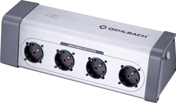 Actual product image Oehlbach XXL Powersocket 908 - 8-fold HighEnd Schuko power strip in metal housing (8 x, CEE 7/3, 1.50 m)