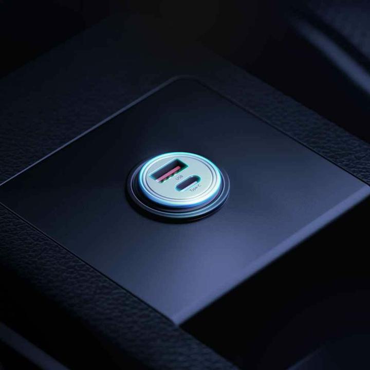 Produktbild 3MK Hyper Car Charger Type-C + USB ports QC 4.0 + PD 30W