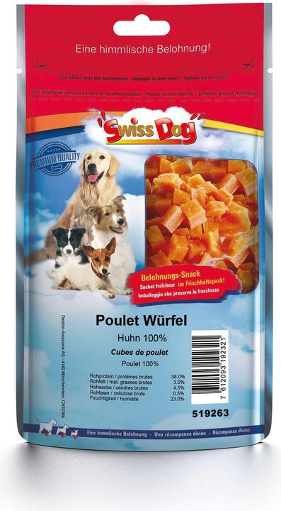 SwissDog Cubes de poulet (Adulte, 1 pcs, 600 g)