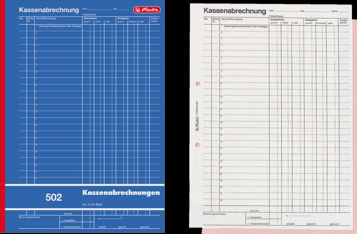 Produktbild Herlitz Kassenabrechnung (50 x)