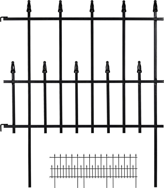 Relaxdays 4x bed fence (2.50 cm)