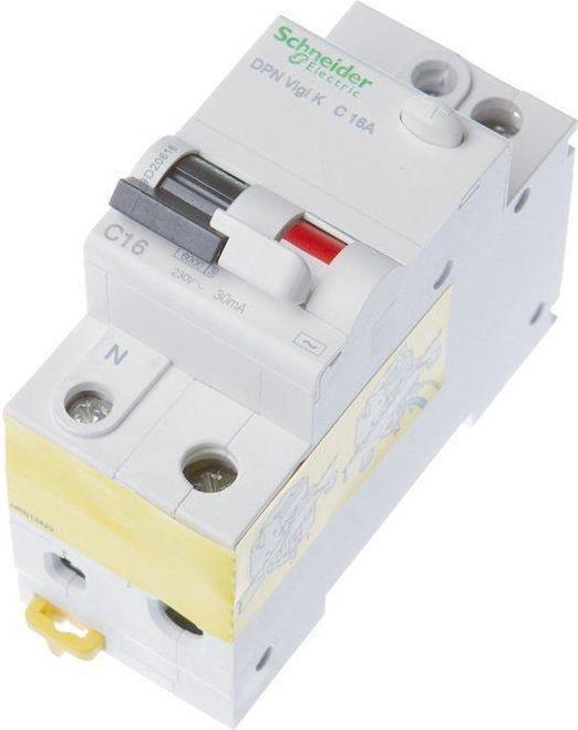 Schneider Residual current switch 2P 16A C 0.03A Type AC DPN Vigi K A9D20616