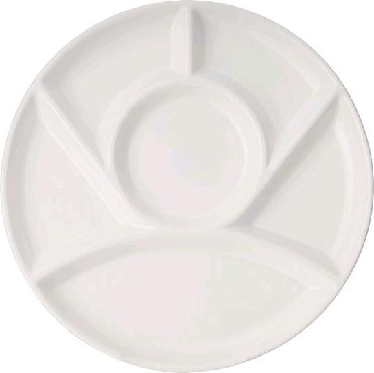 Eva- Kochen und Haushalt Eva Fondueteller Weiss Glänzend Ø22 cm