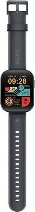 Actual product image Kumi Smartwatch U6 czarny (black)