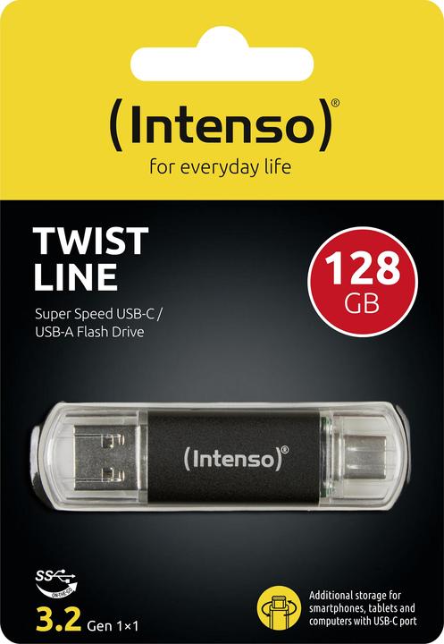 Produktbild Intenso Twin Line (128 GB, USB-A, USB-C, USB 3.2)