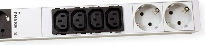 Productafbeelding Bachmann IT PDU ALU 0HE 12x C13 6x aardingscontact 3x 16A CEE rood