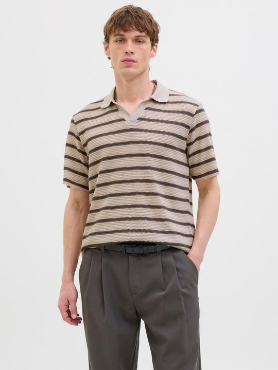 Actual product image Jack & Jones Gestreift Fly-Away Kragen Poloshirt Poloshirt (XXL)