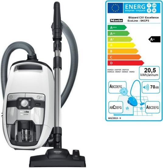 Energy Label Miele Blizzard CX1 Excellence EcoLine