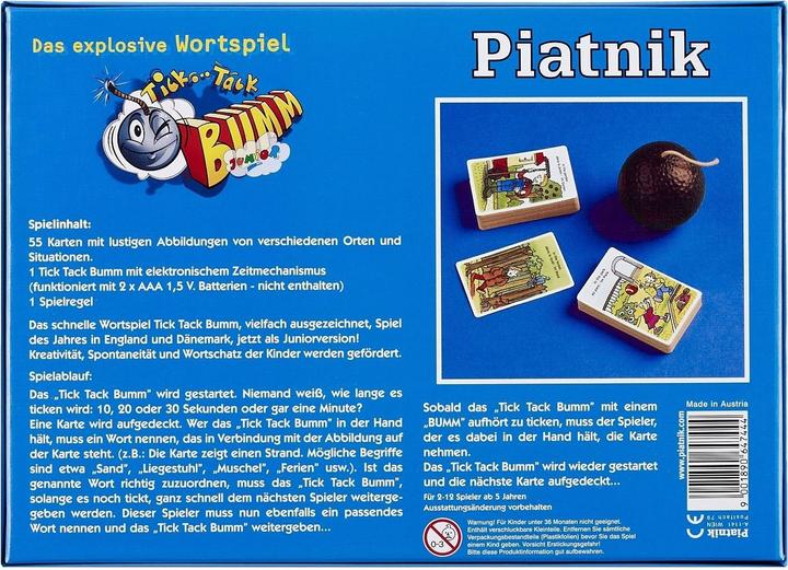 Produktbild Piatnik Tick Tack Bumm Junior (Deutsch)