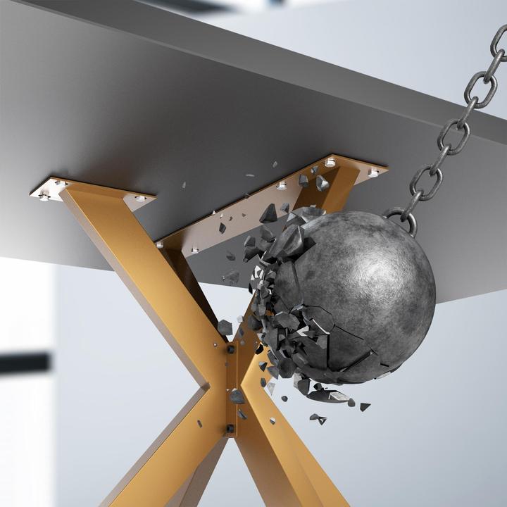 Image du produit CLP Pieds de table Biloxi en acier en forme d'étoile