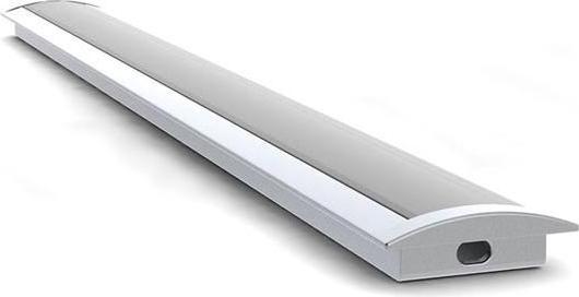 Productafbeelding LEDsON Ingebouwde Slimline 8 mm - Aluminium Installatieprofiel Voor LED Strips - Gelexid Aluminium - (200 cm)