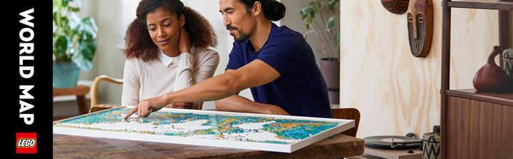 Produktbild LEGO Weltkarte (31203, LEGO Art, LEGO Seltene Sets)