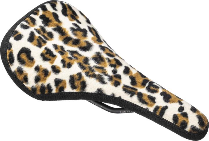 Actual product image Sdg Bel-Air 3.0 Traditional Limited Saddle, Lux-Alloy, 7x7, leopard print