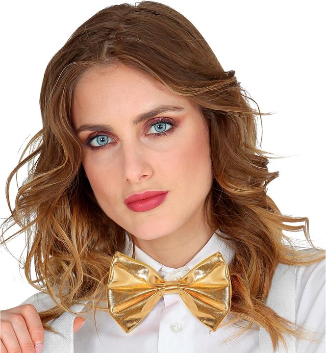 Actual product image Widmann Metallic gold bow tie