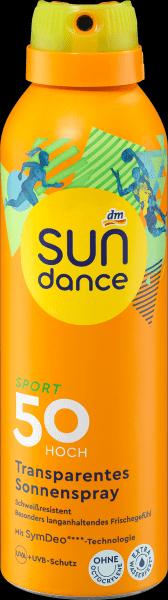 dm Sundance Sonnenspray Sport transparent (Sonnenspray, SPF 50, 200 ml)