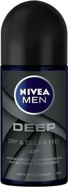 NIVEA Men Deep Antibacterial With Active Carbon Antiperspirant W (Roll-on, 50 ml)