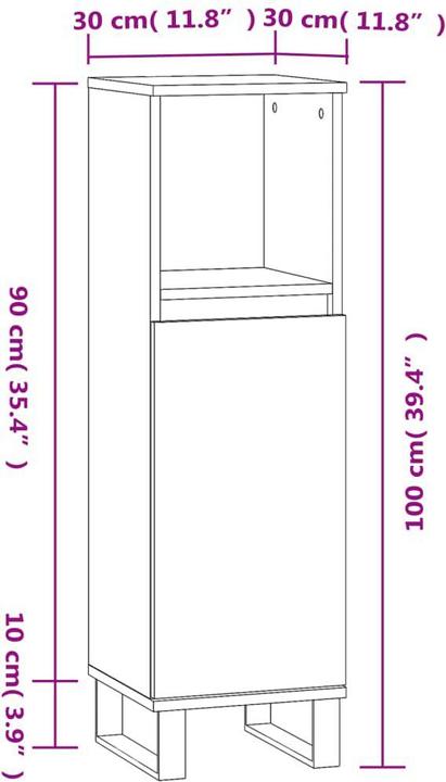 Image du produit VidaXL Anushka (30 x 30 x 100 cm)