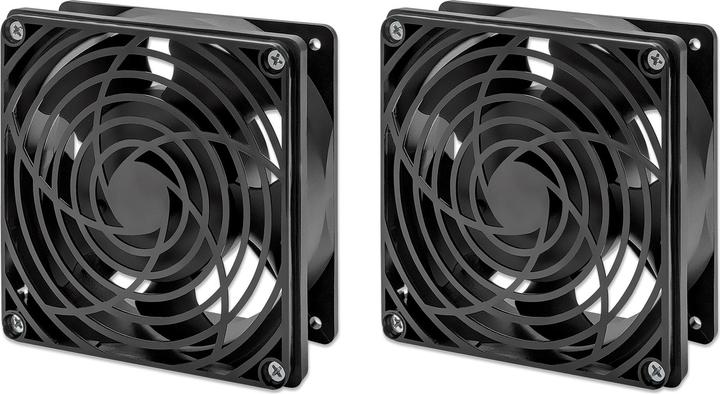 Intellinet Ventilateur de toit double pour armoire réseau 19" (distributeur mural)
