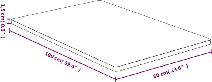 Actual product image VidaXL Douglas (60 x 100 x 1.5 cm)