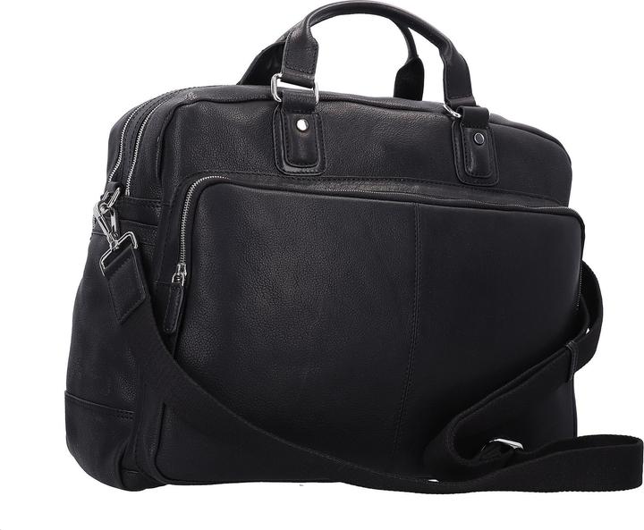 Actual product image Bugatti Woven briefcase leather 48 cm