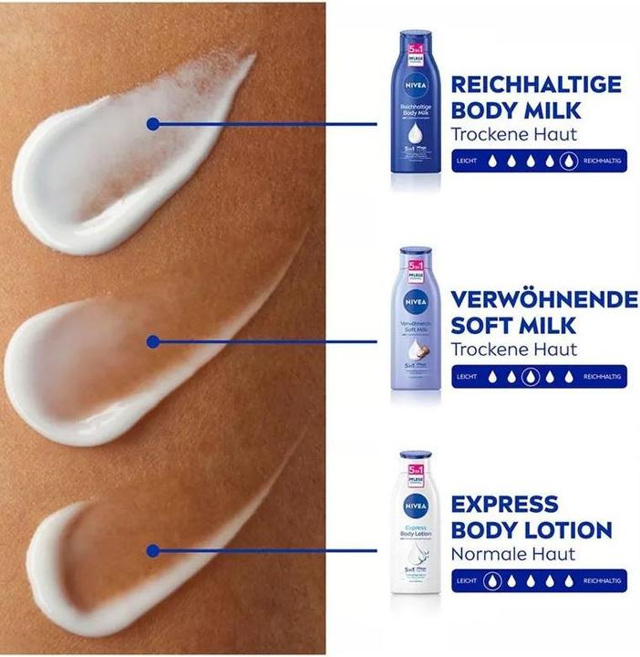 Image du produit NIVEA Reichhaltige Body Milk (Crème pour le corps, 75 ml)