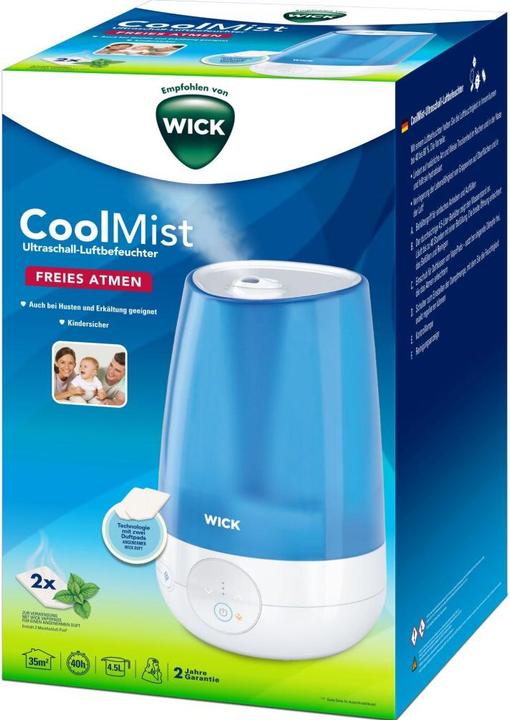 Image du produit Wick Humidificateur d'air froid à ultrasons 21 W (35 m²)