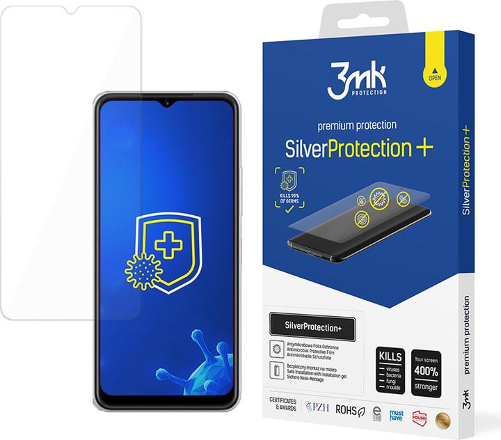 Actual product image 3MK SilverProtect+ T-MOBILE T PHONE 2 5G Folia antymikrobowa montowana na mokro (1 Piece, T-Mobile T Phone 5G)