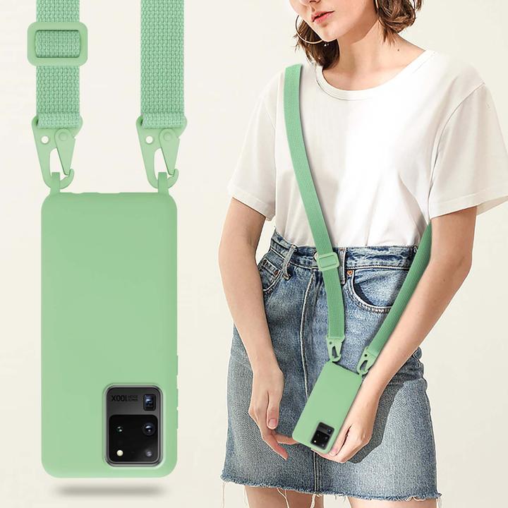 Actual product image Cadorabo TPU Cover Mobile Phone Chain Liquid (Samsung Galaxy S20 Ultra)